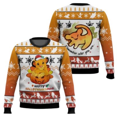 HalloThanksMas The Lion King Ugly Sweaters