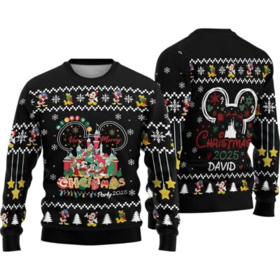 Personalized Mickey Mouse & Friends Ugly Sweaters