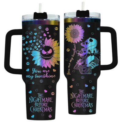 Stunning The Nightmare Before Christmas Laser Engraved Stanley Tumblers 40oz