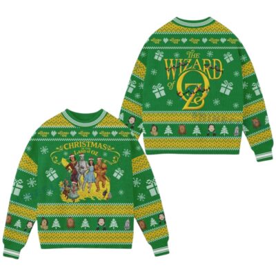 Green The Wizard of Oz Ugly Sweaters