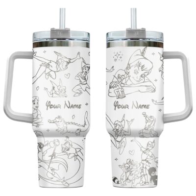 Neverland Peter Pan Laser Engraved Stanley Tumblers 40oz