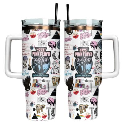 Vintage collage Pink Floyd Stanley Tumblers 40z