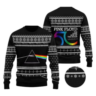 "The Dark Side of the Moon" Pink Floyd Ugly Sweaters
