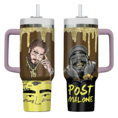 Gold Post Malone Stanley Tumblers 40z