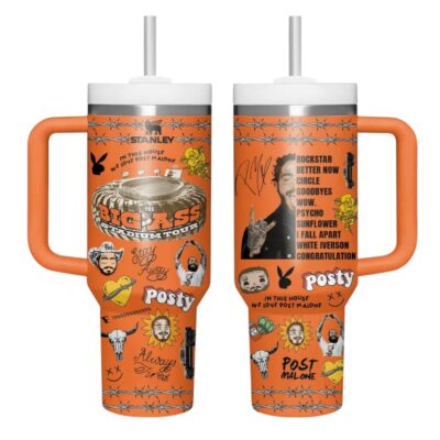 Orange Post Malone Stanley Tumblers 40z