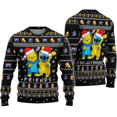Christmas POOH,Lilo & Stitch Ugly Sweaters