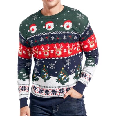 Pattern Rudolph the Red-Nosed Reindeer Ugly Sweaters