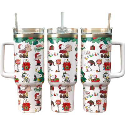 Christmas Snoopy Stanley Tumblers 40z