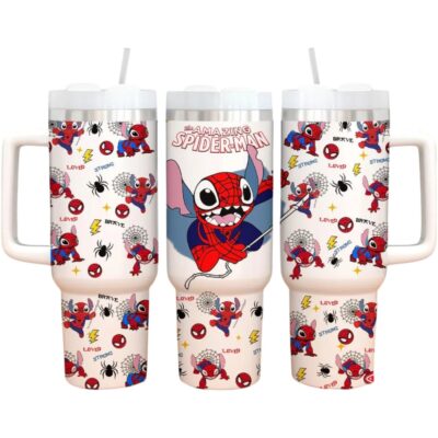 Stitch x Spider Man Stanley Tumblers 40z