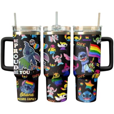 Pride Lilo & Stitch Stanley Tumblers 40z