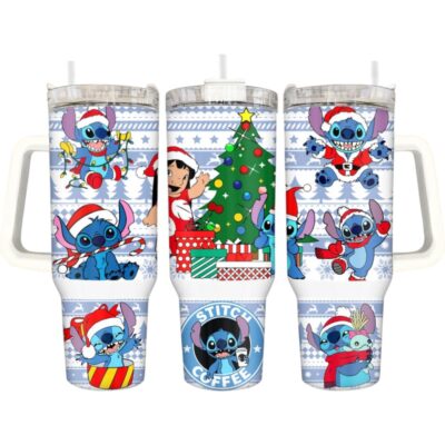 Festive Lilo & Stitch Stanley Tumblers 40z