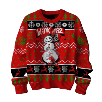 Christmas Blink-182 Ugly Sweaters