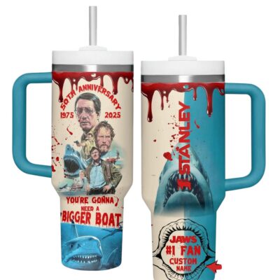 You're gonna need a bigger drink Jaws Stanley Tumblers 40z
