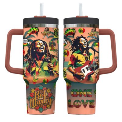 One Love Bob Marley Stanley Tumblers 40z