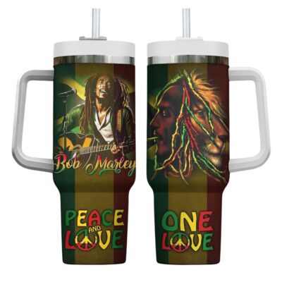 Rastafari Icon Bob Marley Stanley Tumblers 40z