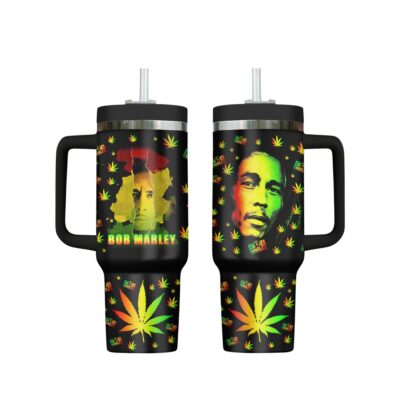 Jamaican Roots Bob Marley Stanley Tumblers 40z