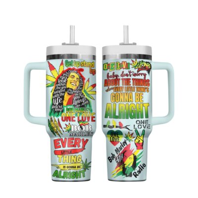 Reggae Revolution Bob Marley Stanley Tumblers 40z