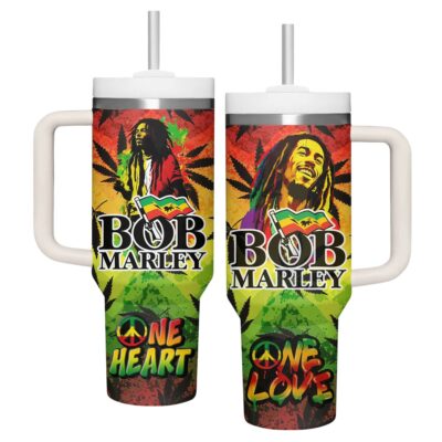 One Love, One Heart Bob Marley Stanley Tumblers 40z