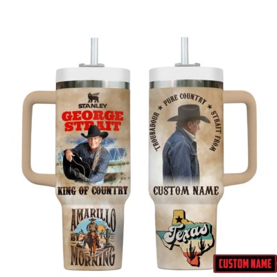 King of Country George Strait Stanley Tumblers 40z