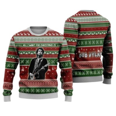 All I Want for Christmas Is Bob Dylan Bob Dylan Ugly Sweaters
