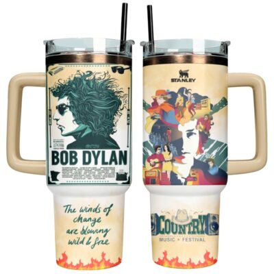 The winds of change are blowing wild & free Bob Dylan Stanley Tumblers 40z