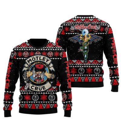 Christmas Mötley Crüe Ugly Sweaters